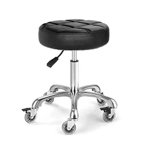 McDooFly Adjustable Heavy Duty Stool - Swivel Backless Chair for Salon & Office, 18-22 in thumbnail 1