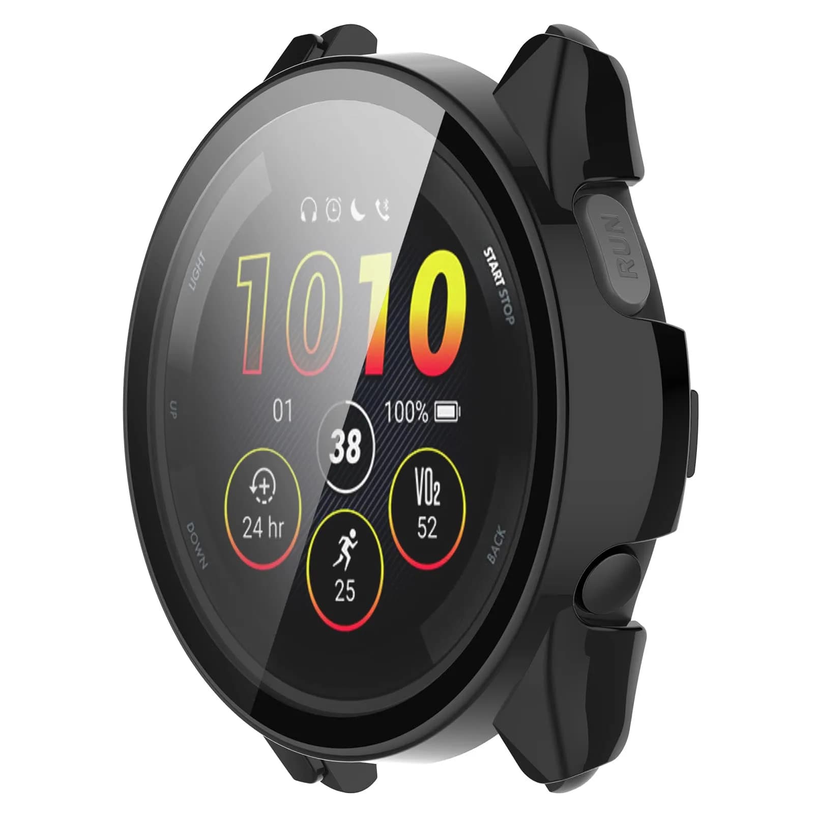 BabyValley Hard PC Case Compatible with Garmin Forerunner 265 Smartwatch Accessory (3-Pack, Black) - view 6