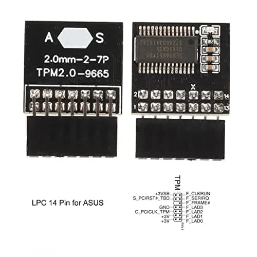 ASHATA TPM 2.0 Module 14-Pin System for Intel & AMD Motherboards | Security Chip for Windows 11 thumbnail 4