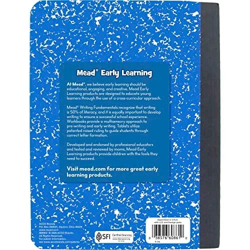Mead Primary Composition Book 4 Pack | Grades K-2, 7-1/2" x 9-3/4" | Assorted Colors thumbnail 6