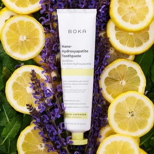 Boka Nano Hydroxyapatite Toothpaste Lemon Lavender 355ml (12 Fl Oz) | Fluoride-Free Enamel Care thumbnail 2