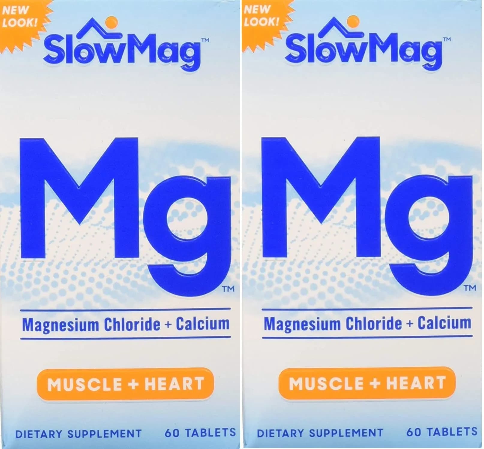 Slow-Mag Magnesium Chloride with Calcium 120 Count | Magnesium & Calcium Support for Heart & Muscles