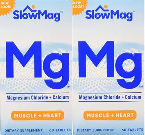 Slow-Mag Magnesium Chloride with Calcium 120 Count | Magnesium & Calcium Support for Heart & Muscles thumbnail 1