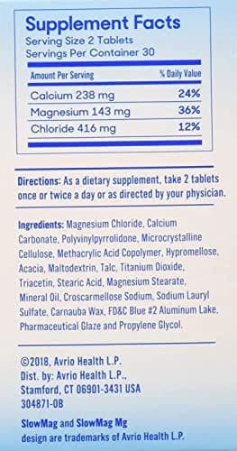 Slow-Mag Magnesium Chloride with Calcium 120 Count | Magnesium & Calcium Support for Heart & Muscles thumbnail 4