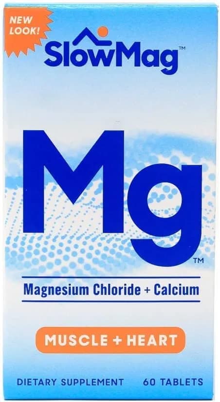 Slow-Mag Magnesium Chloride with Calcium 120 Count | Magnesium & Calcium Support for Heart & Muscles thumbnail 6