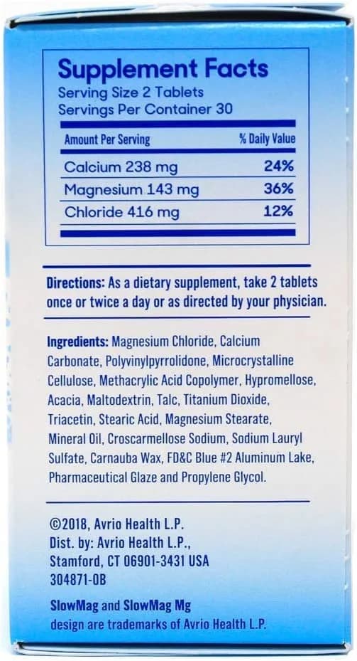 Slow-Mag Magnesium Chloride with Calcium 120 Count | Magnesium & Calcium Support for Heart & Muscles thumbnail 10