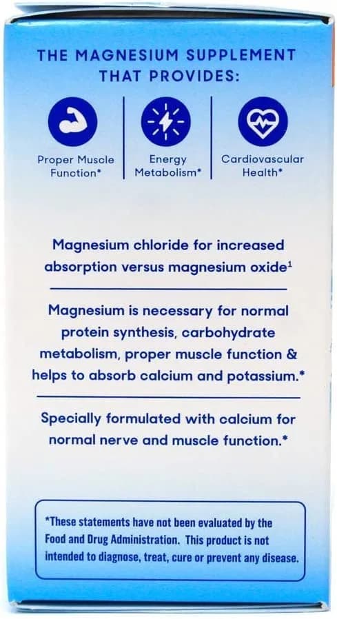 Slow-Mag Magnesium Chloride with Calcium 120 Count | Magnesium & Calcium Support for Heart & Muscles thumbnail 11
