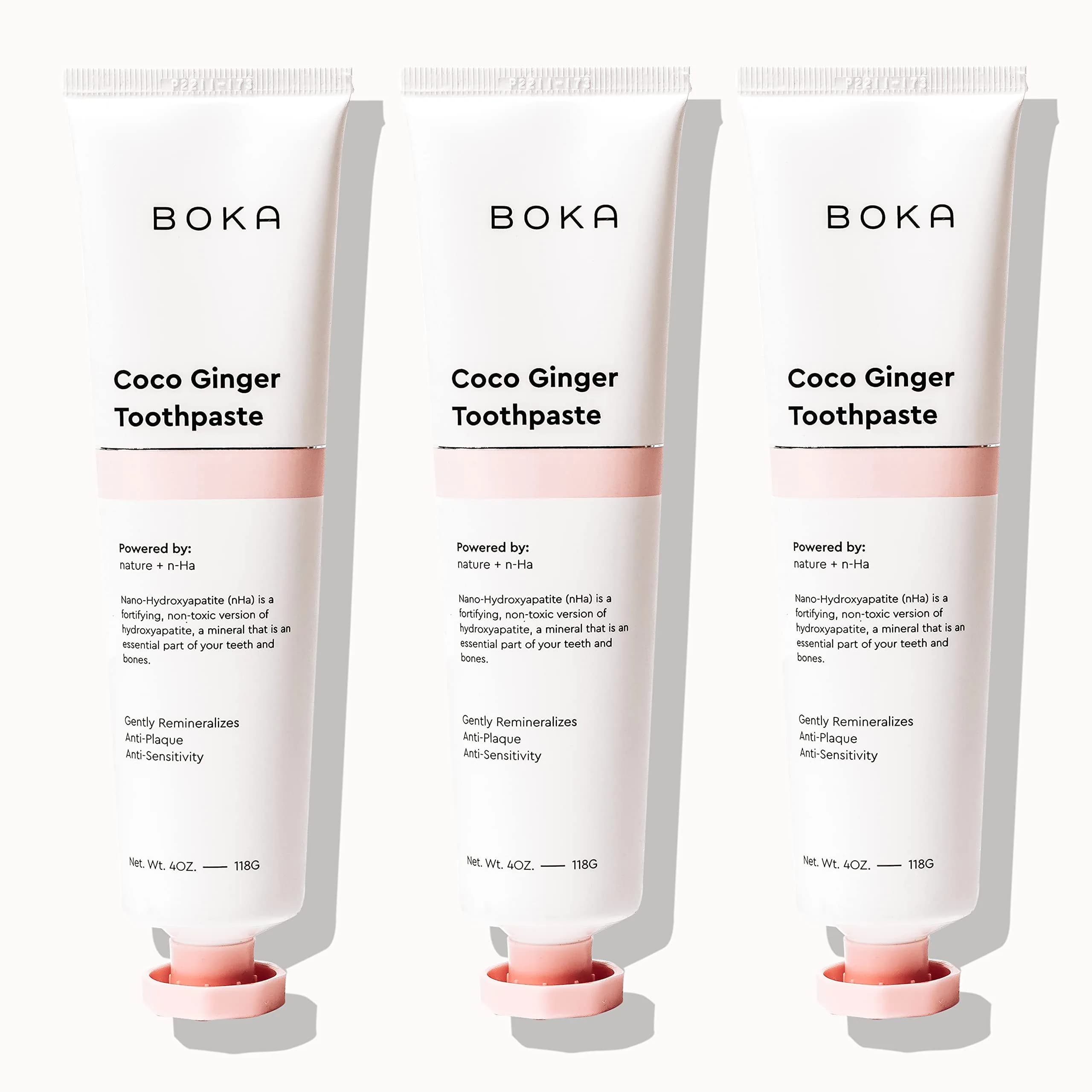 Boka Fluoride Free Toothpaste Nano Hydroxyapatite Coco Ginger Flavor 12 Fl Oz (360ml) | Dentist Recommended for Sensitive Teeth — B. Coco Ginger