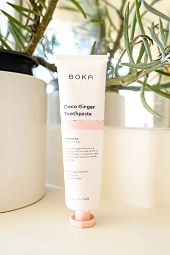 Boka Fluoride Free Toothpaste Nano Hydroxyapatite Coco Ginger Flavor 12 Fl Oz (360ml) | Dentist Recommended for Sensitive Teeth thumbnail 6