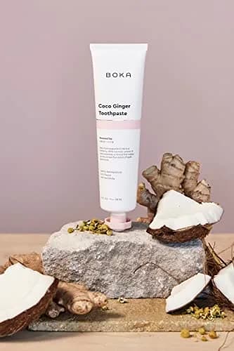 Boka Fluoride Free Toothpaste Nano Hydroxyapatite Coco Ginger Flavor 12 Fl Oz (360ml) | Dentist Recommended for Sensitive Teeth thumbnail 2