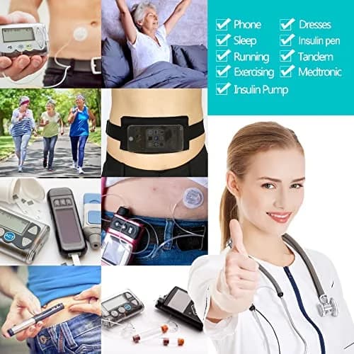 SinaiSea Mesh Insulin Pump Belt Holder Pouch 25.4 cm (10 in) | Discreet T1D Medical Device Waist Band thumbnail 6