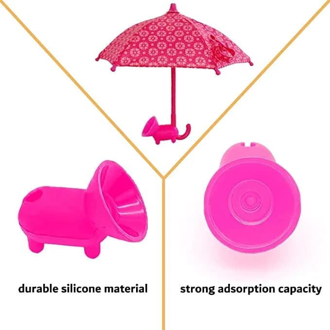BEITESTAR Phone Umbrella for Sun | Cute Sun Shade & Phone Stand, 4-10” Smartphones, Silicone, Foldable thumbnail 4