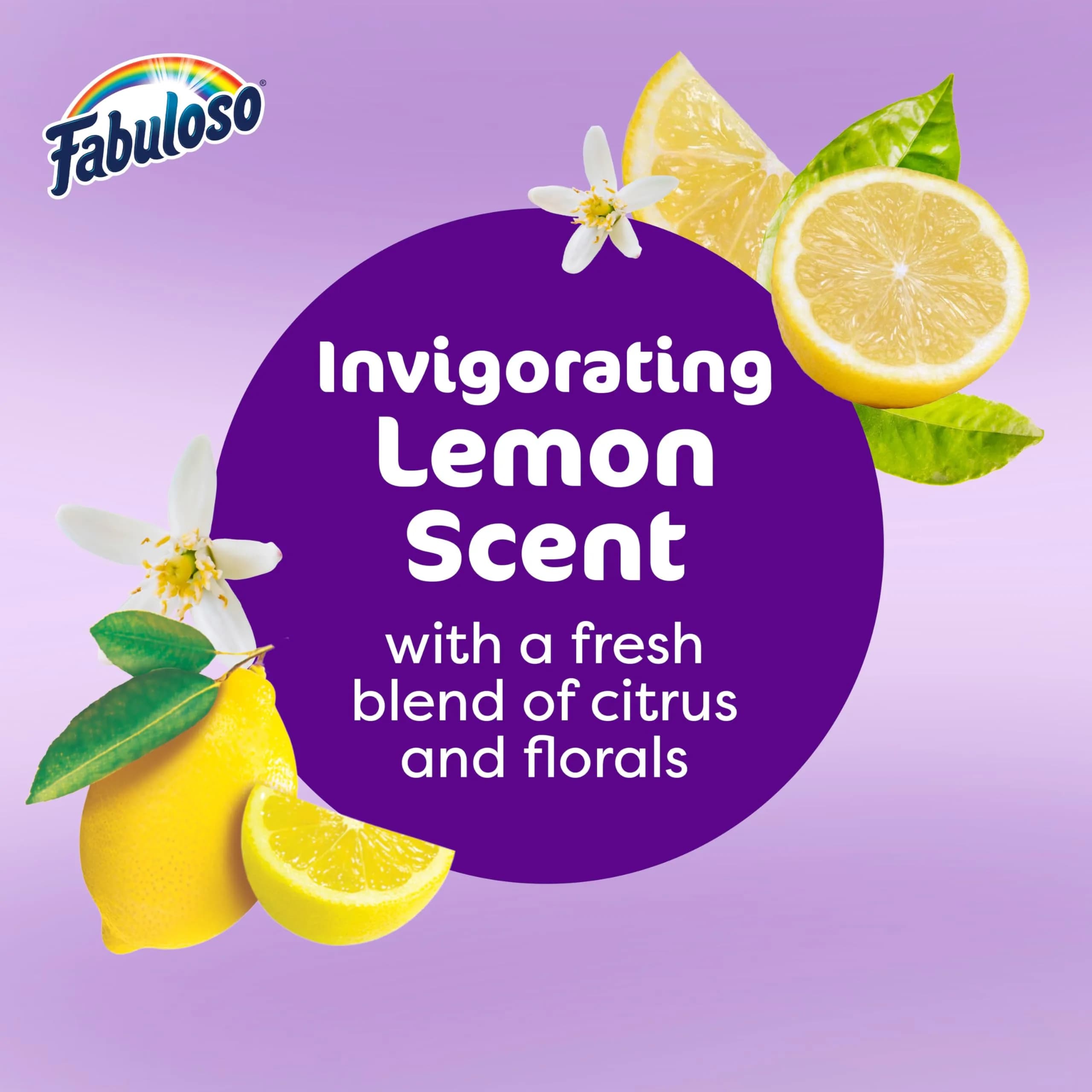 Fabuloso Multi-Purpose Cleaner Lemon Scent 2X Concentrated Formula, 1.65 L (56 oz) | Trusted USA Import for Sparkling Homes - view 4