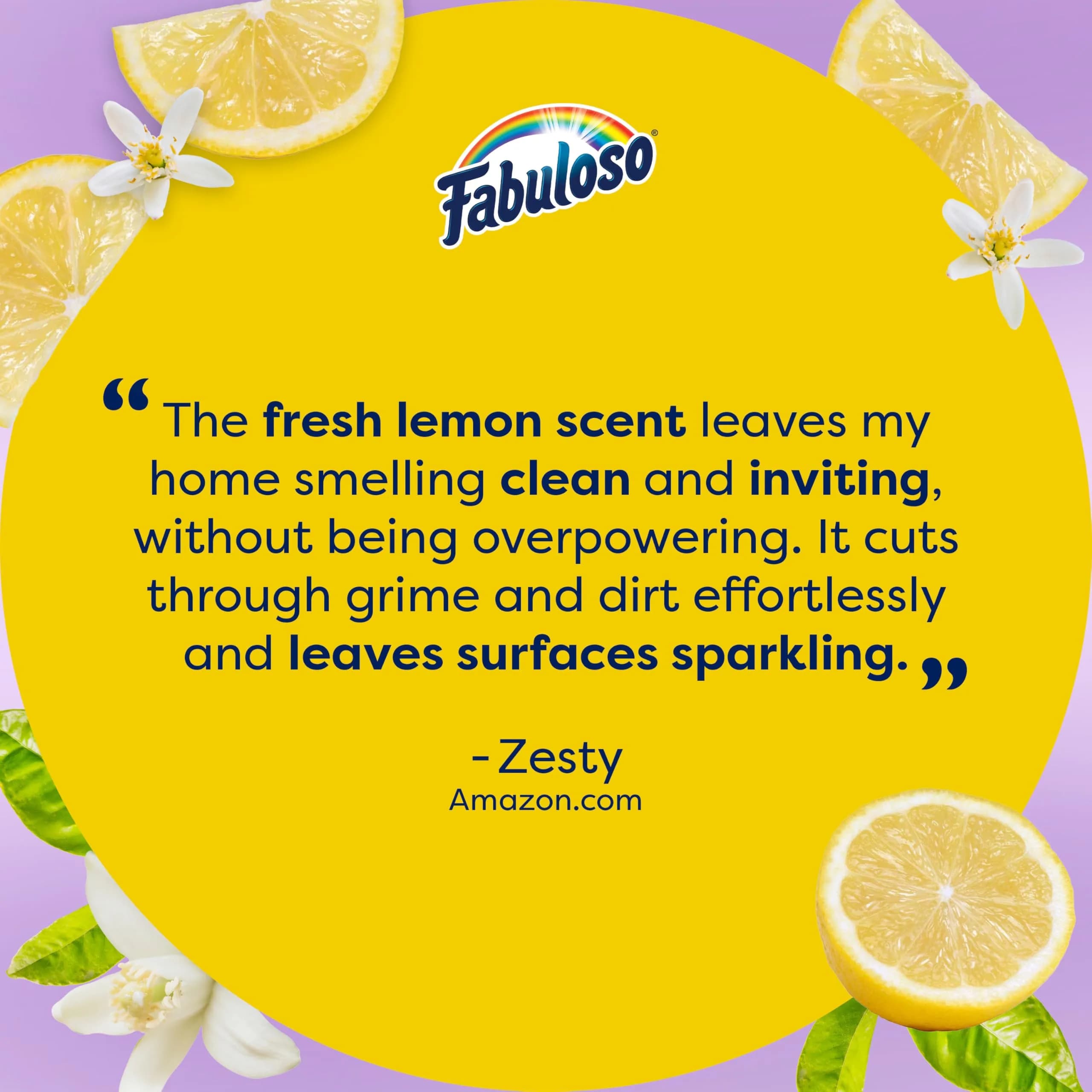 Fabuloso Multi-Purpose Cleaner Lemon Scent 2X Concentrated Formula, 1.65 L (56 oz) | Trusted USA Import for Sparkling Homes - view 9