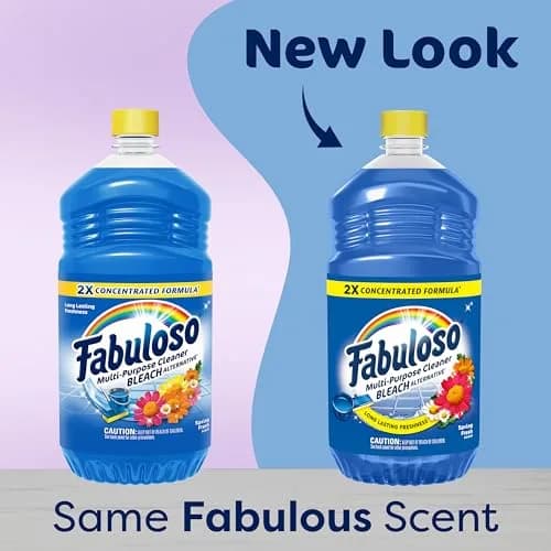 Fabuloso 2X All-Purpose Cleaner, Spring Fresh Scent, 1625 ml (56 fl oz) | Concentrated Formula for 2X More Uses thumbnail 2
