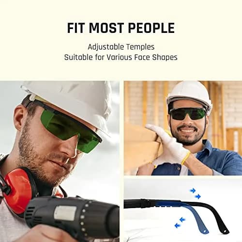 MEIGIX IPL Safety Glasses with Anti-Fog, UV400 Protection, OD5+ for Laser Hair Removal & Beauty Therapy | 200-2000nm Wavelength Protection thumbnail 5
