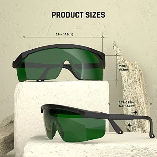 MEIGIX IPL Safety Glasses with Anti-Fog, UV400 Protection, OD5+ for Laser Hair Removal & Beauty Therapy | 200-2000nm Wavelength Protection thumbnail 2