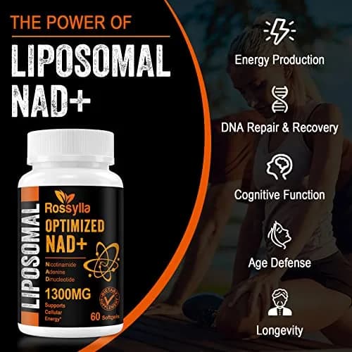 Rhameph Liposomal NAD+ 1300mg Supplement | Highest Absorption for Aging & Energy | 60 Capsules thumbnail 5
