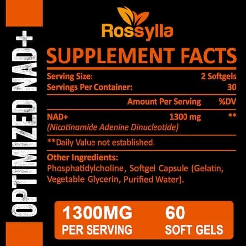 Rhameph Liposomal NAD+ 1300mg Supplement | Highest Absorption for Aging & Energy | 60 Capsules thumbnail 2