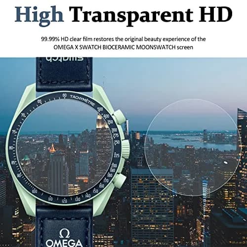 Miimall Clear 6 Pack Screen Protectors for OMEGA X SWATCH BIOCERAMIC MOONSWATCH 42mm | Bubble-Free TPU Films thumbnail 5