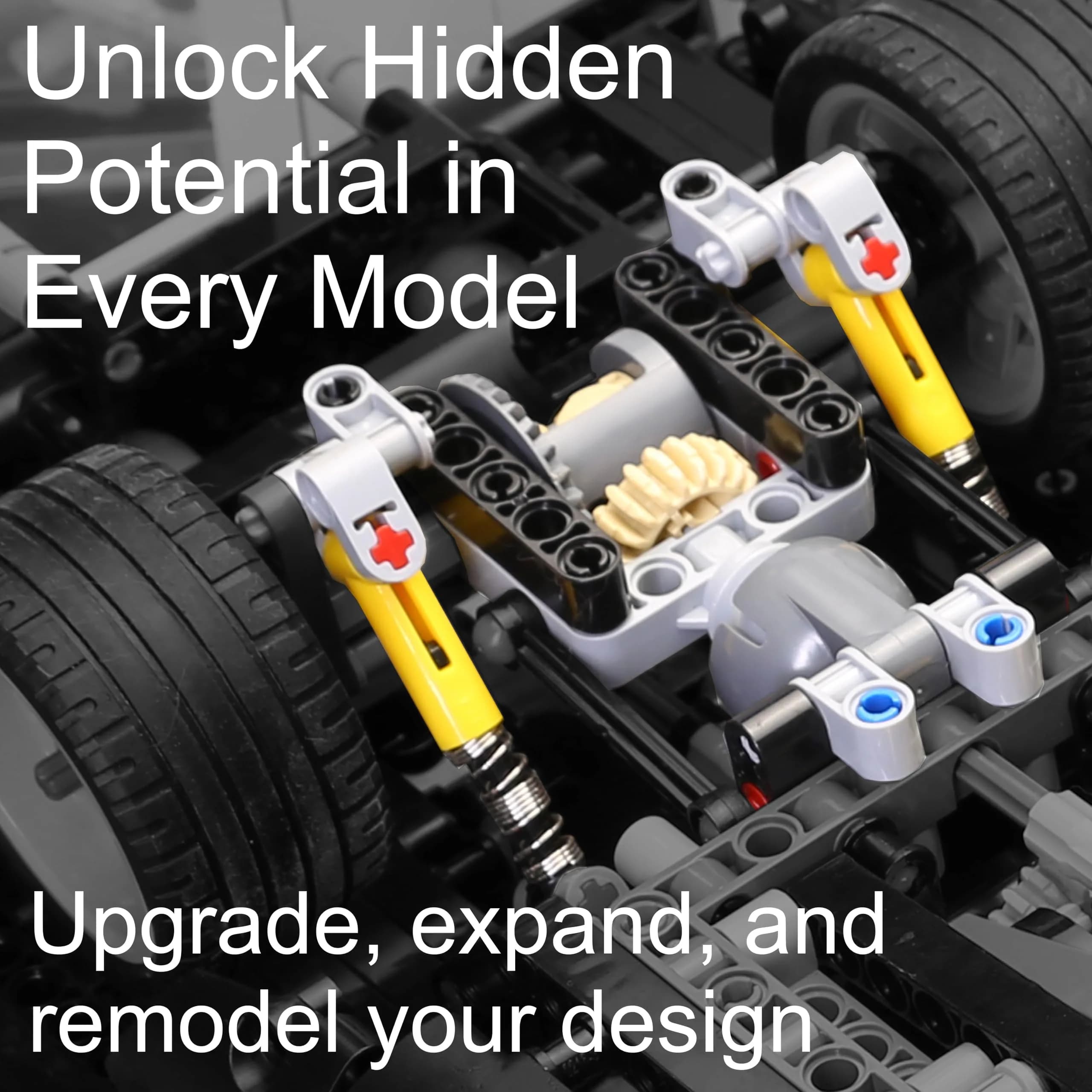 Habow 852pcs Technic Parts Kit with 57 Types of Gears, Axles, Pins & Connectors | STEM Building Toy for MOCs & Classrooms - view 4