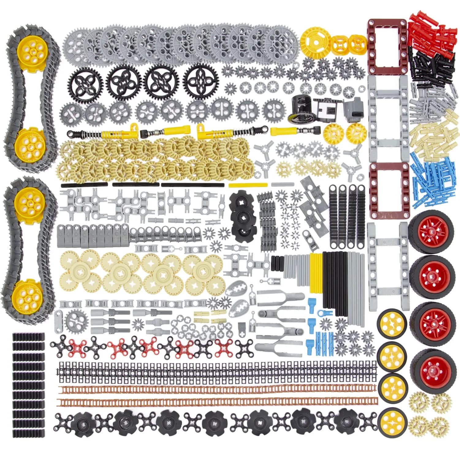 Habow 852pcs Technic Parts Kit with 57 Types of Gears, Axles, Pins & Connectors | STEM Building Toy for MOCs & Classrooms