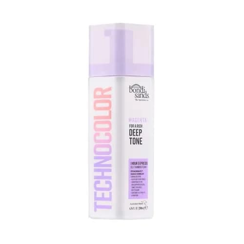 Bondi Sands Technocolor 1 Hour Express Tanning Foam, Magenta | Deep, Rich Tan for Olive & Deep Skin Tones thumbnail 1