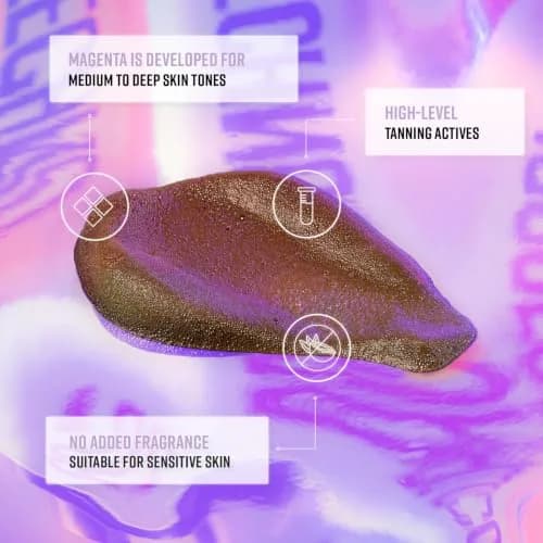 Bondi Sands Technocolor 1 Hour Express Tanning Foam, Magenta | Deep, Rich Tan for Olive & Deep Skin Tones thumbnail 4
