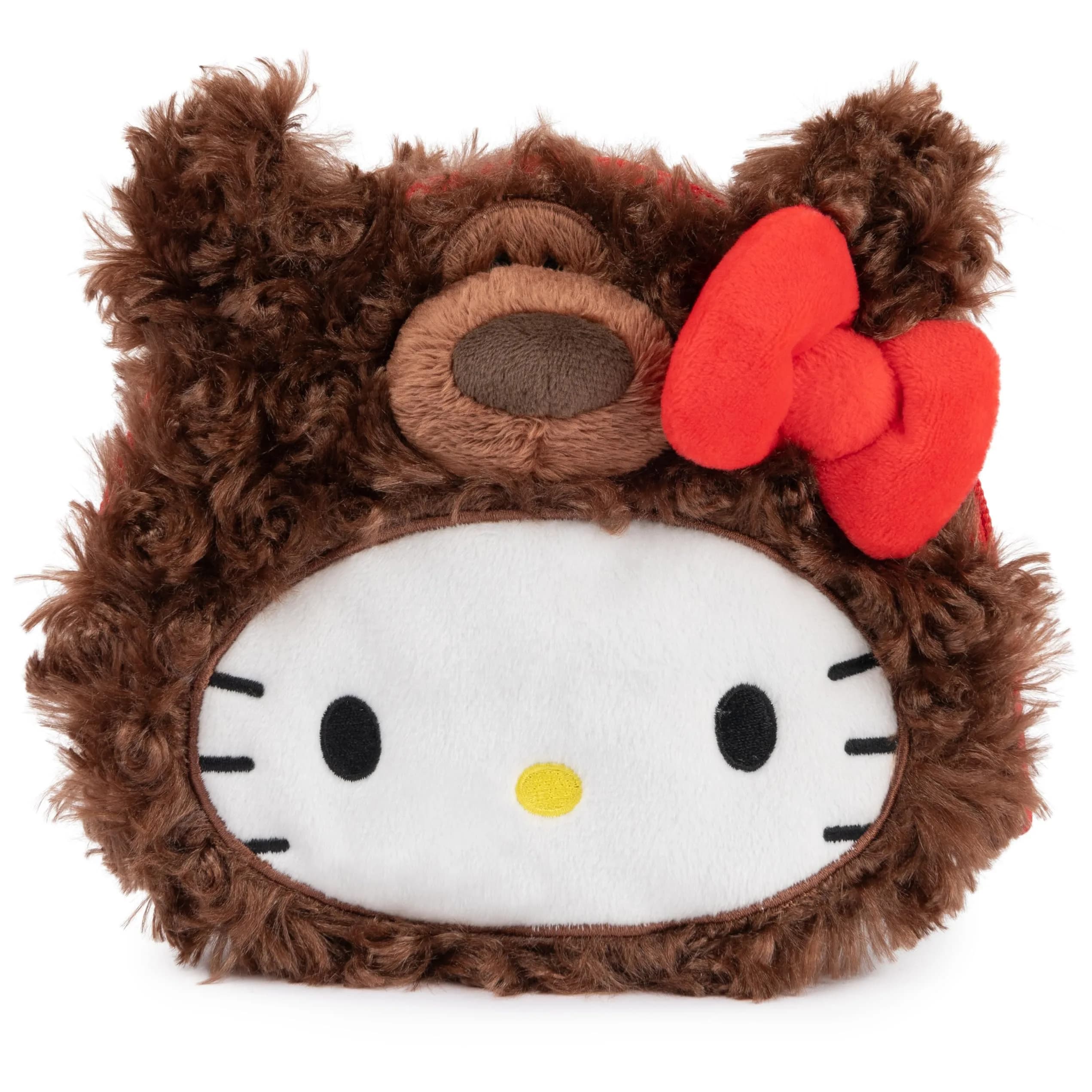 GUND Sanrio Hello Kitty Philbin Teddy Bear Plush Pouch 14cm (5.5") | Soft & Huggable Toy - main product image