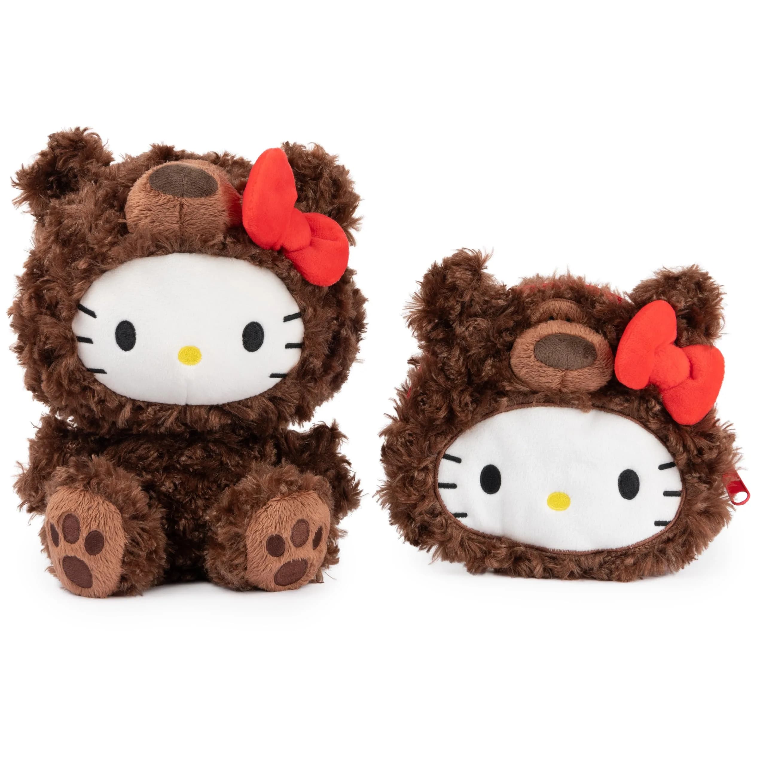 GUND Sanrio Hello Kitty Philbin Teddy Bear Plush Pouch 14cm (5.5") | Soft & Huggable Toy - view 7