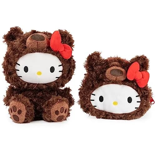 GUND Sanrio Hello Kitty Philbin Teddy Bear Plush Pouch 14cm (5.5") | Soft & Huggable Toy thumbnail 7