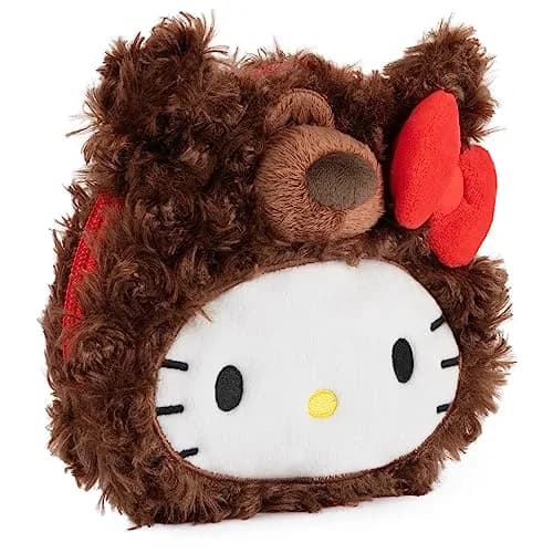 GUND Sanrio Hello Kitty Philbin Teddy Bear Plush Pouch 14cm (5.5") | Soft & Huggable Toy thumbnail 3