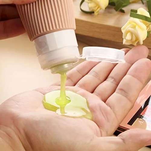 Mrsdry Travel Bottles for Toiletries 3oz | Leak Proof Silicone Travel Containers with Clear Bag thumbnail 4