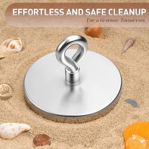 FINDMAG 1600 LBS Heavy Duty Neodymium Fishing Magnet 120mm (4.72 Inch) with Eyebolt | Industrial Strength Metal Retrieval thumbnail 4