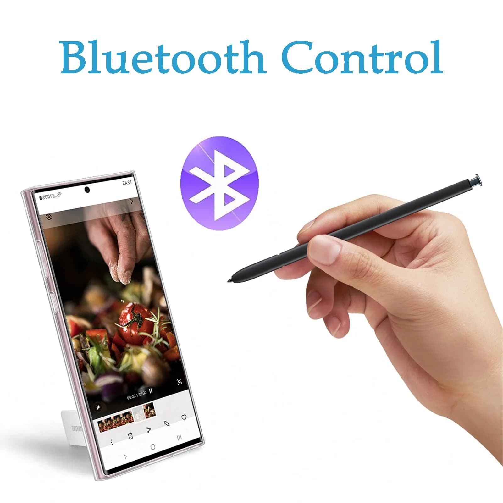 PCTC Green Stylus Pen with Bluetooth for Samsung Galaxy S22 Ultra 5G SM-S908 | 8 cm (3.15 in) thumbnail 3