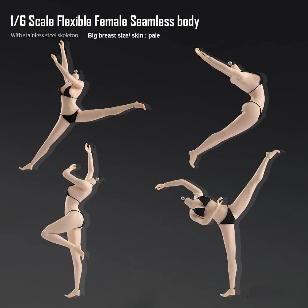 Fremego 1/6 Scale Female Body 30.5cm (12 inch) | Asian Girl Type Seamless Action Figure with Large Bust - view 8