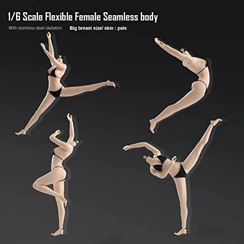 Fremego 1/6 Scale Female Body 30.5cm (12 inch) | Asian Girl Type Seamless Action Figure with Large Bust thumbnail 8
