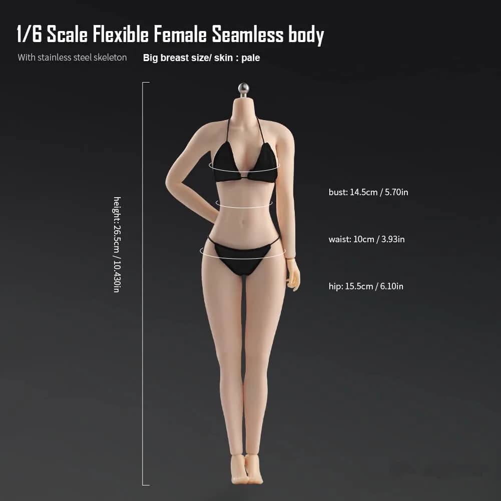 Fremego 1/6 Scale Female Body 30.5cm (12 inch) | Asian Girl Type Seamless Action Figure with Large Bust - view 9