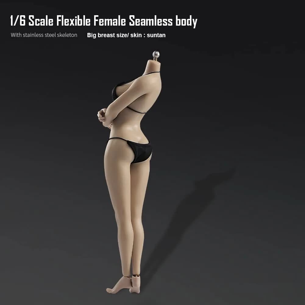 Fremego 1/6 Scale Female Body 12inch Asian Girl Type Seamless Figure Body Suntan Skin | Flexible Action Figure for Collectors - view 9