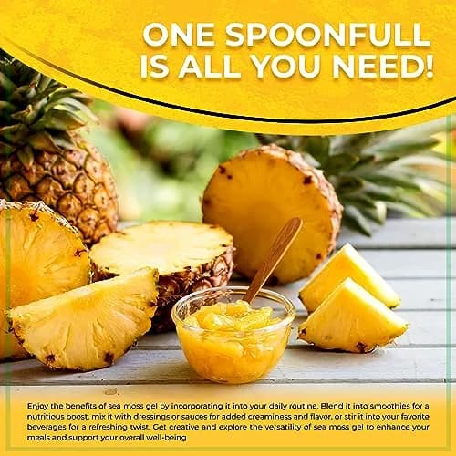 WELLNESS LABSRX Pineapple Sea Moss Gel Superfood 296ml (10 oz) | Nutrient-Rich Caribbean Harvest thumbnail 8