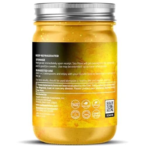WELLNESS LABSRX Pineapple Sea Moss Gel Superfood 296ml (10 oz) | Nutrient-Rich Caribbean Harvest thumbnail 3