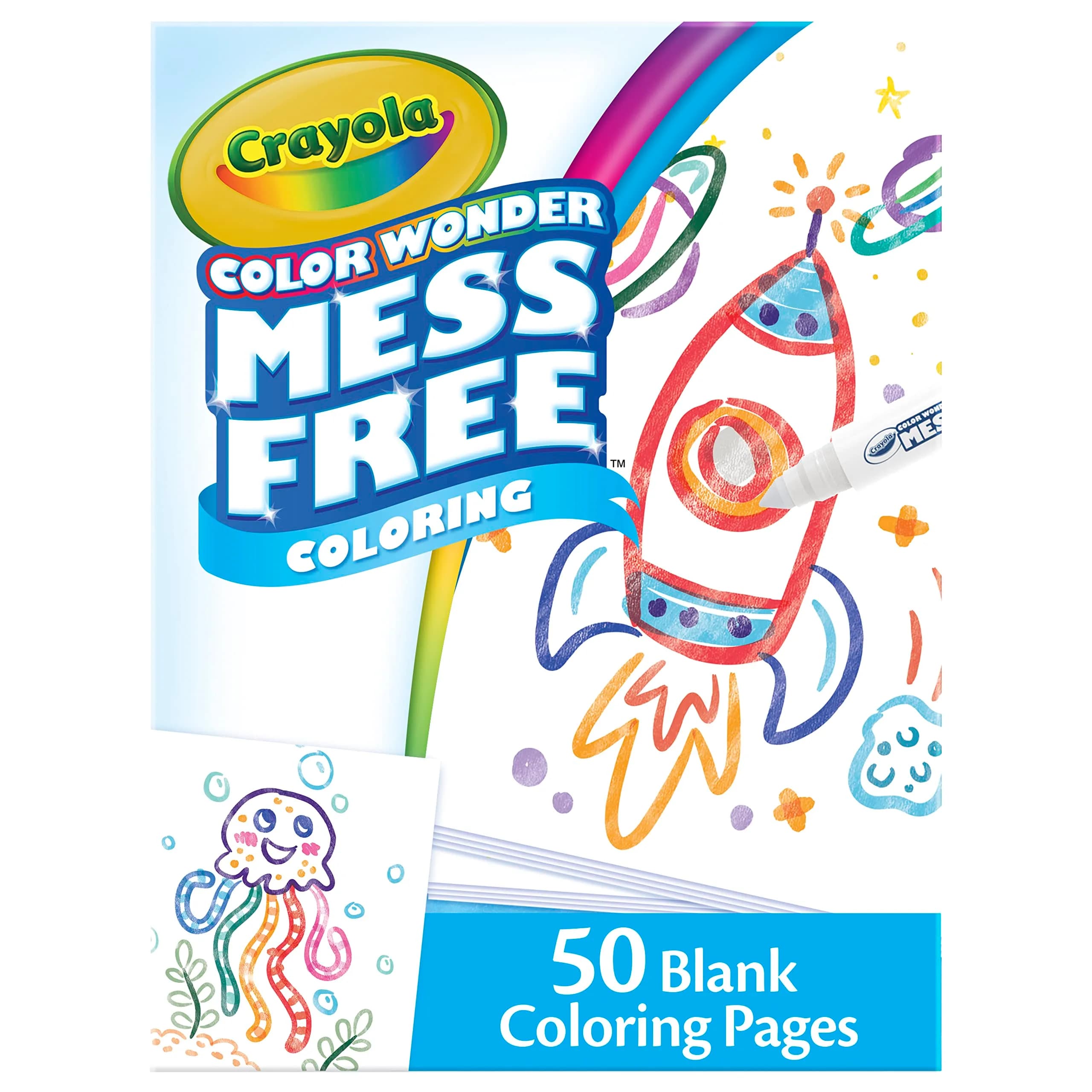 Crayola Color Wonder Blank Coloring Pages (50ct) | Mess Free Printable Art Paper for Toddlers - view 3