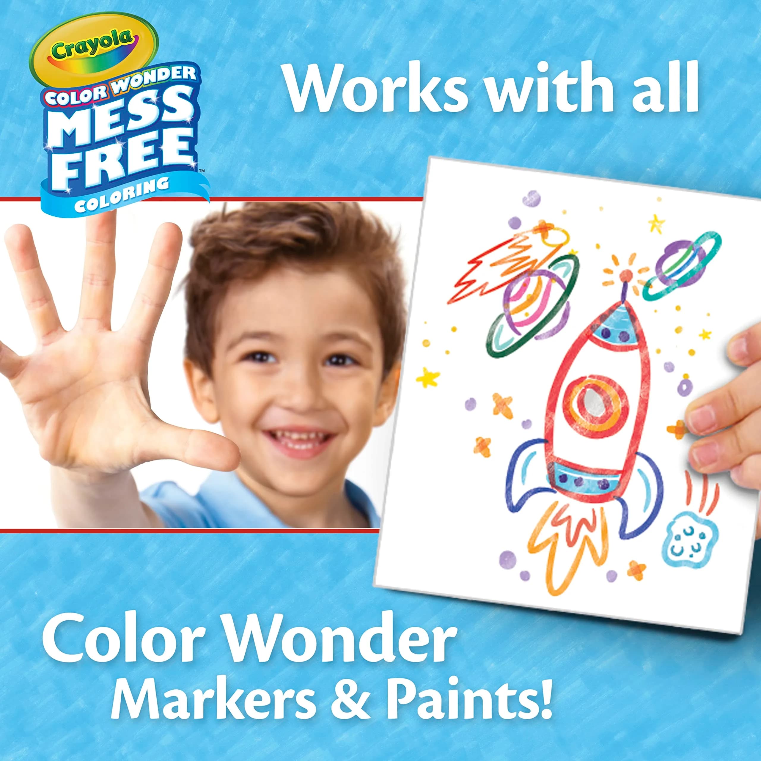 Crayola Color Wonder Blank Coloring Pages (50ct) | Mess Free Printable Art Paper for Toddlers - view 4