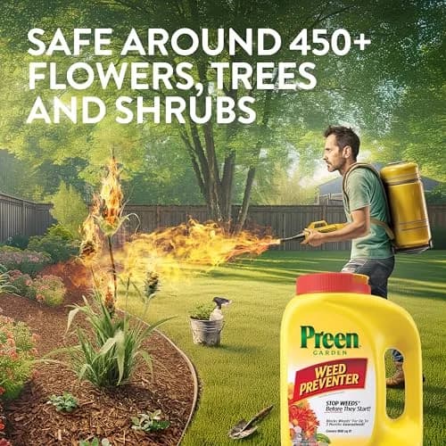 Preen Garden Weed Preventer 22 lb | Up to 3 Months Weed Control, Safe for 200+ Plants thumbnail 4