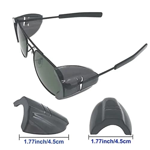 KMDJG Safety Glasses Side Shields | Slip-On L Size Fits Medium to Large Eyeglasses thumbnail 3