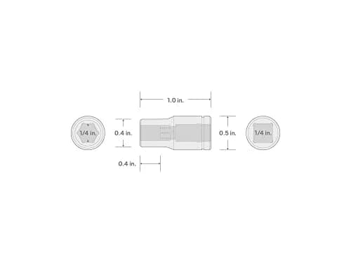 TEKTON 1/4 Inch Drive Magnetic Hex Bit Holder Socket SHA05402 | Easy Read Size, Corrosion Resistant, Secure Connection thumbnail 7