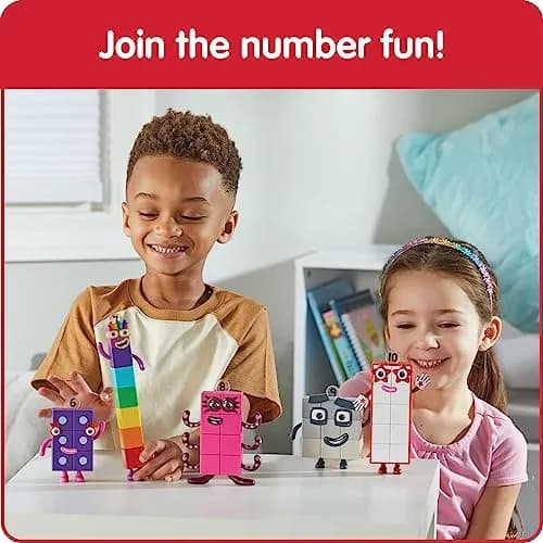 hand2mind Numberblocks Friends Six to Ten Figures – Official Licensed Character Action Set, Educational Toy, 6 Pieces, Plastic, 11.5 x 15 x 1.6 inches thumbnail 4
