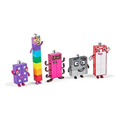 hand2mind Numberblocks Friends Six to Ten Figures – Official Licensed Character Action Set, Educational Toy, 6 Pieces, Plastic, 11.5 x 15 x 1.6 inches thumbnail 9