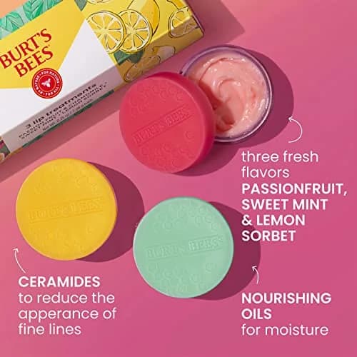 Burt's Bees Overnight Lip Sleeping Mask Gift Set | 3 x 7.4ml (0.25 oz.) | Intensive Moisture for Healthier Lips thumbnail 2