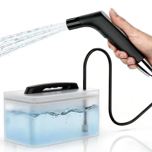 COSWE Electric Portable Bidet Sprayer Black 5000mAh | Travel-Friendly Hygiene Solution thumbnail 1
